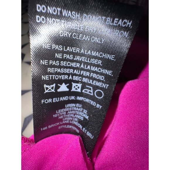 Anthropologie Hutch Magenta Fringe Dress M NWT Tassel Midi - Picture 9 of 14